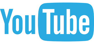 Youtube logo in blue